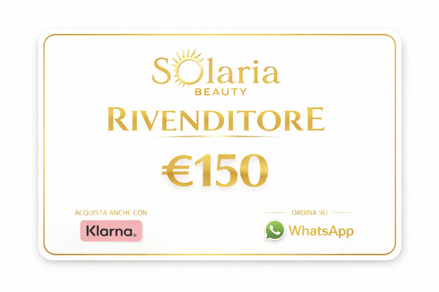 Card rivenditore Solaria beauty