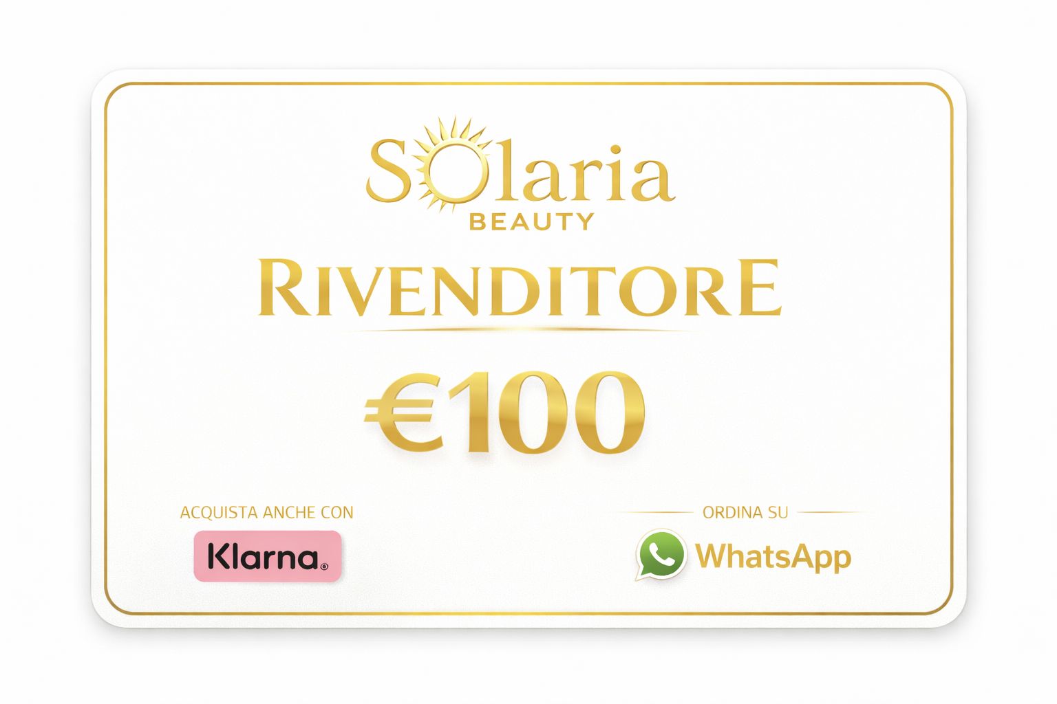 Card rivenditore Solaria beauty